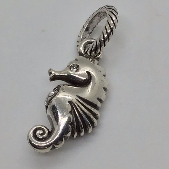 Brighton Sea Horse Charm with Crystal Accents - Picture 4 of 6